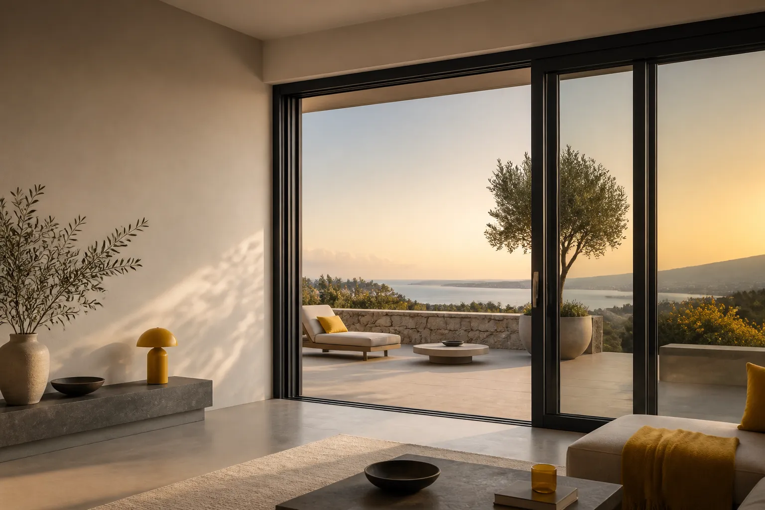 Coulissant anthracite — villa