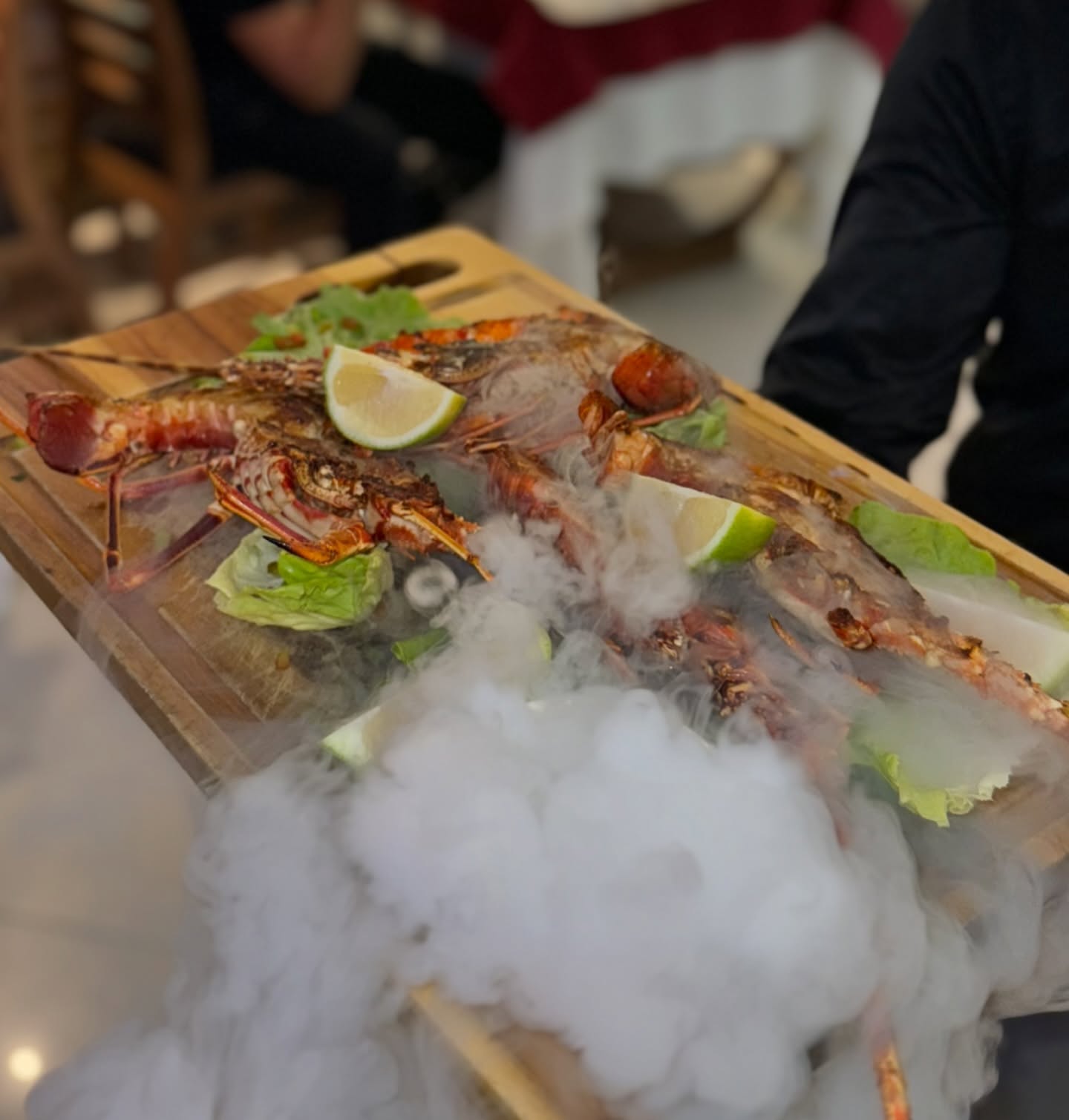 Langoustes et Gambas Flambées