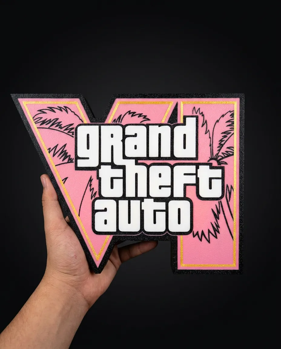 GTA VI Lightbox مضيء في اليد